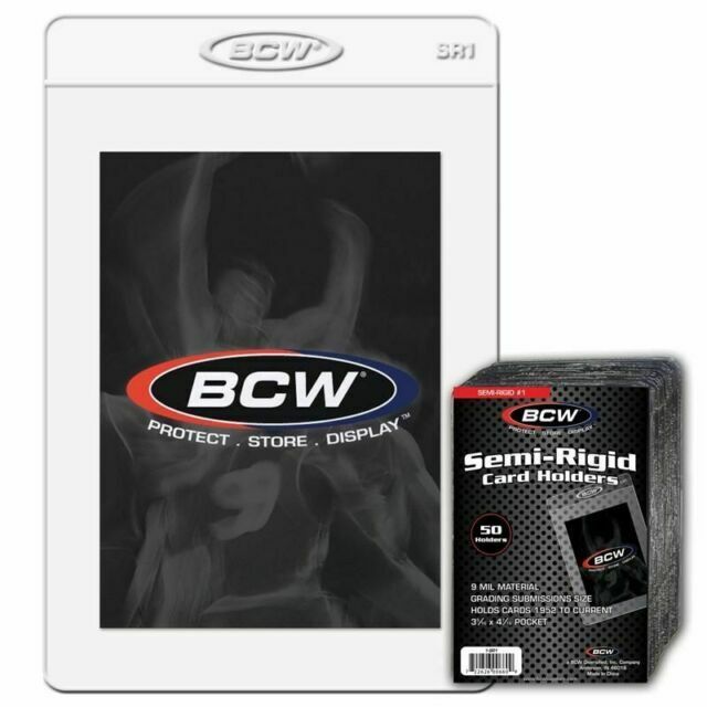 BCW #1 Semi-Rigid Card Holders