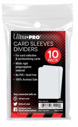 Card Sleeves Dividers 10 ct