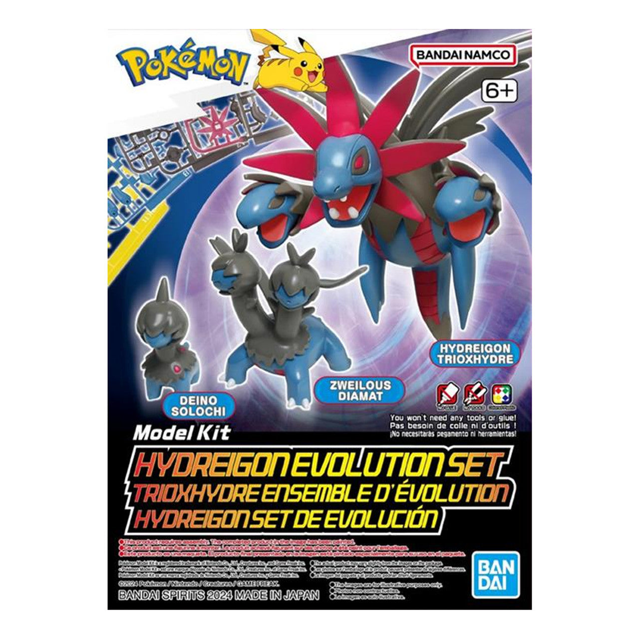 Hydreigon Evolution Set Pokemon Model Kit