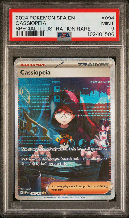Cassiopeia 094/64 Special Illustration Rare Shrouded Fable Pokemon PSA 9