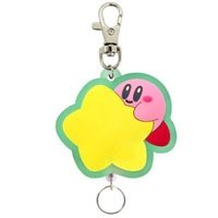Kirby Warp Star Rubber Reel Keychain