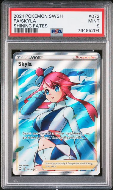 PSA 9 Skyla 072/072 Shining Fates Full Art 204