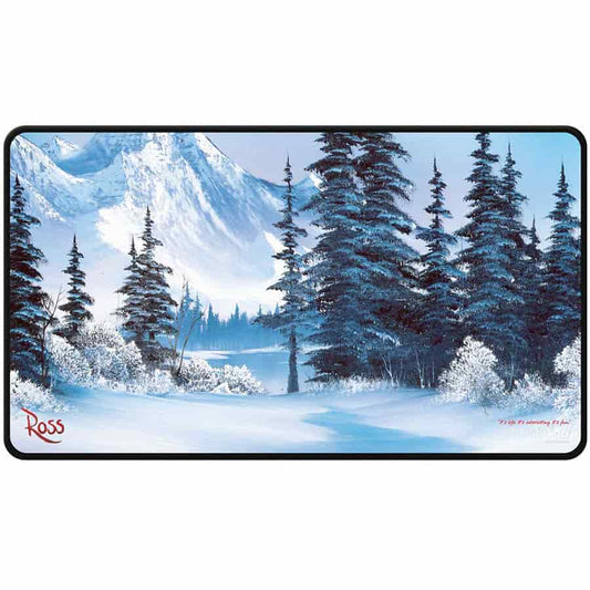 Ultra Pro Bob Ross Winter Paradise Stitched Playmat