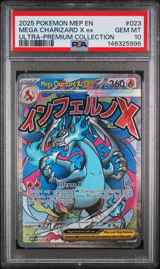 Mega Charizard X EX 023 Ultra Premium Collection Pokemon PSA 10