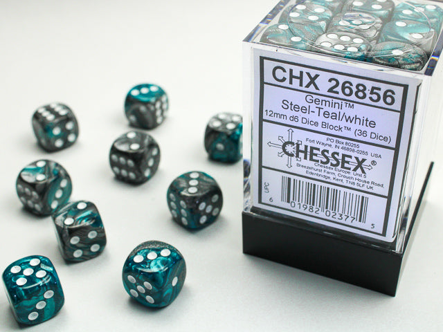 Chessex Gemini 12mm D6 36ct Dice Set