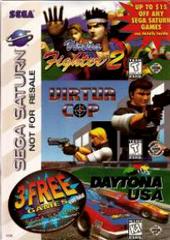 3 Free Game Pack [Virtua Cop, Virtua Fighter 2, Dayton USA] - Sega Saturn