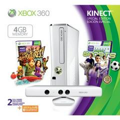 Xbox 360 Slim Console 4GB White Kinect Bundle - Xbox 360