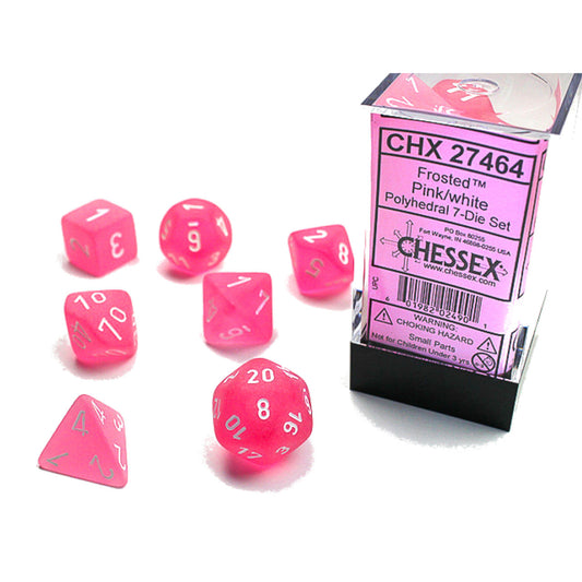 Chessex Frosted Polyhedral 7ct Dice Set