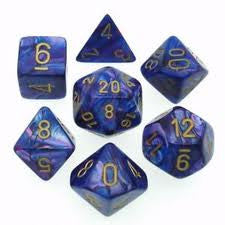 Chessex Lustrous Polyhedral 7ct Dice Set
