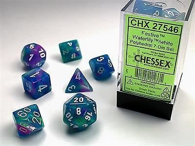Chessex Festive Polyhedral 7ct Dice Set