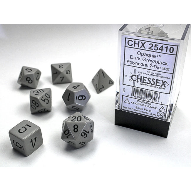 Chessex Opaque Polyhedral 7ct Dice Set