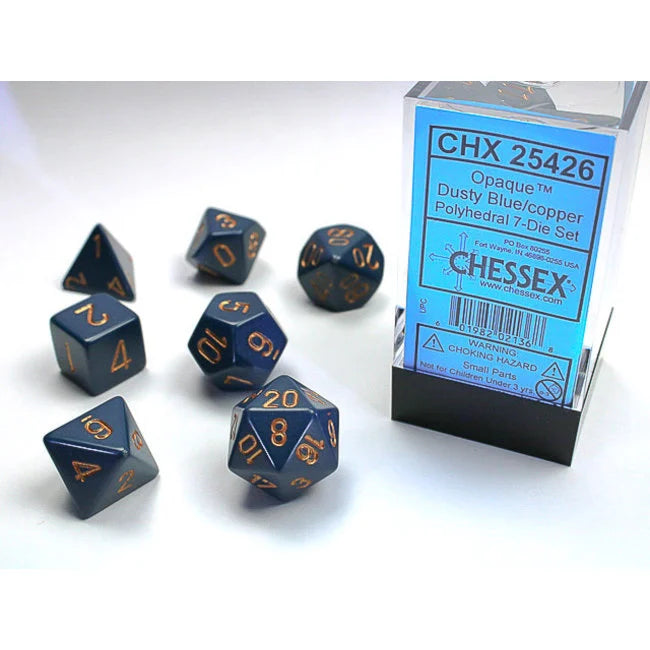 Chessex Opaque Polyhedral 7ct Dice Set