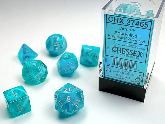 Chessex Cirrus Polyhedral 7ct Dice Set
