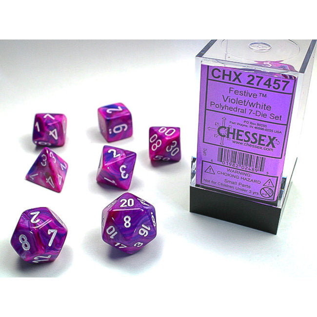Chessex Festive Polyhedral 7ct Dice Set